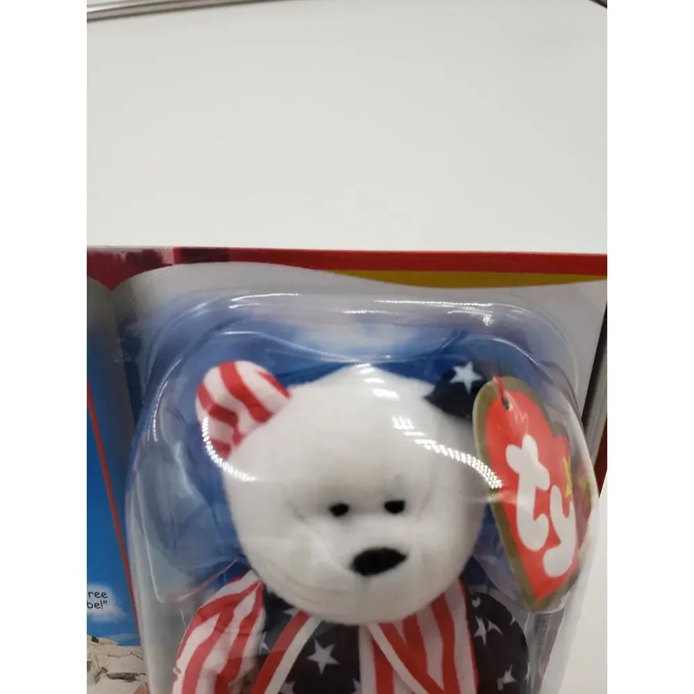 Ty McDonalds Teenie Original Beanie Spangle the Bear - New in Box
